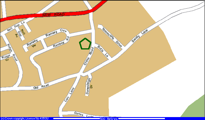 Map of Middlestown Junior and Infants School